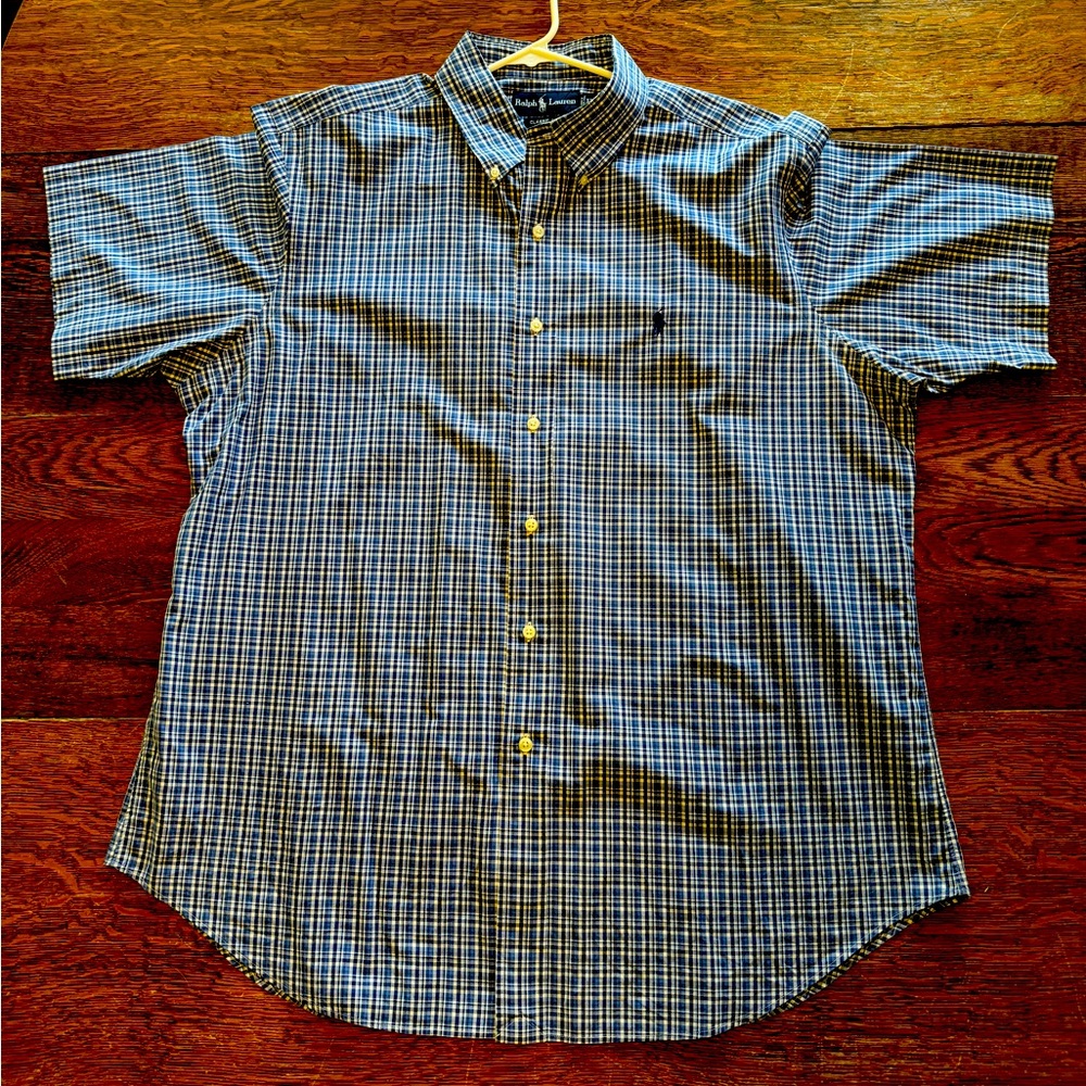 Polo Ralph Lauren Short Sleeve Button Down Plaid Shirt